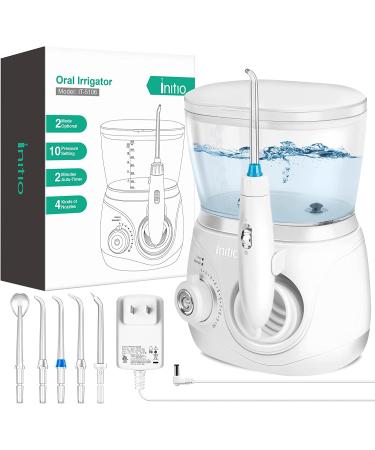 Initio Water Dental Flosser | 2 Modes, 10 Adjustable Settings, 600ML Tank, 6 Jet Tips - Perfect for Braces Care & Teeth Cleaning - Buy Online on GoSupps.com