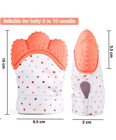 Bite Glove for Babies - Food-Safe Silicone Scratch Protection Pain Relief 2-Pack in Orange - Buy Online on GoSupps.com