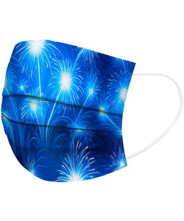 ZQP BEUU 100PCS Happy New Year 2021 Disposable_Face_M sks with a Elastic Earloop for Adult Multiple Pattern Combinations 3-ply Face Facial Protection Pads for Party High Filtration and Ventilation - Buy Online on GoSupps.com