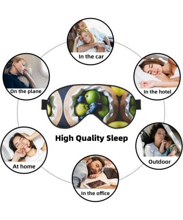 Fruit Picture Print Ultra-Soft Light-Blocking Eye Mask | Optimal Comfort & Restful Sleep - International Shipping Available - Buy Online on GoSupps.com