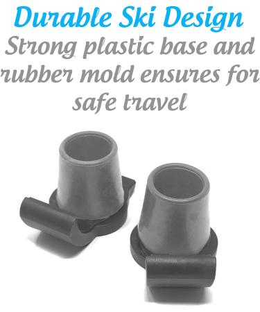 Top Glides DuraSki Heavy Duty Walker Ski Glides - 2 Pairs for 1 1/8 Inch Tubes - Buy Online on GoSupps.com