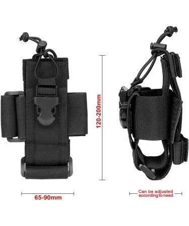 LUITON Tactical Radio Holder - Heavy Duty Molle Radio Case for Walkie Talkies (Black) - Buy Online on GoSupps.com
