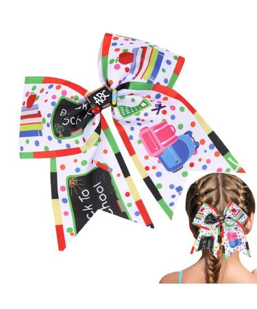 Back to School Hair Clips | Back to School Girls Hair Barrettes | Chic Hair Accessories Portable Barrettes for Students