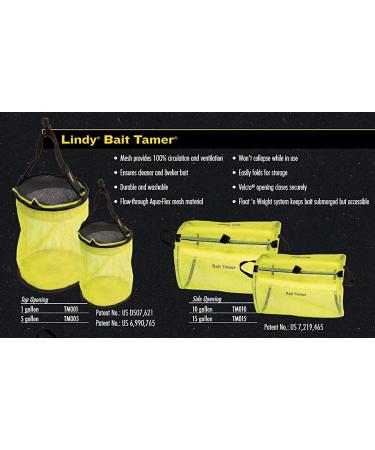 Lindy Bait Tamer 15 Gallon Fishing Bait Bag - Keep Live Bait Healthy with Side Opening - Buy Online on GoSupps.com