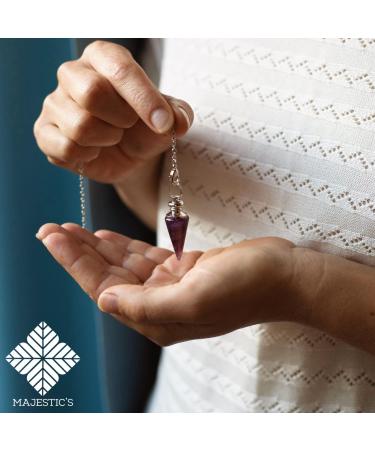 Shop Fortune-Telling Watch X3: Rock Crystal Amethyst & Pink Quartz Pendulum - Natural Stone Radiesthesia Tool - Buy Online on GoSupps.com