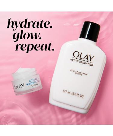 Olay Active Hydrating Eye Gel Fragrance-Free Anti-Aging Eye Cream with Hyaluronic Acid and Niacinamide 0.5 oz - Buy Online on GoSupps.com