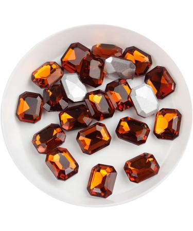 100pcs Nail Glass Rhines Rectangle Pointed Bottom 3D Strass Gem Manicure Nail Art Decoration Home Collections (Color : Rose Size : 8X10mm/0.31 * 0.39in) 8X10mm/0.31*0.39in Rose - Buy Online on GoSupps.com