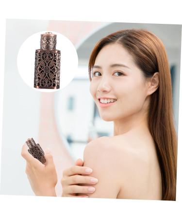 DOITOOL Metal Essential Oil Bottle Vintage Glass Perfume Bottle Essential Oil Vials Empty Makeup Bottle Eye Spray Bottle Cosmetic Dispenser Sprayer Miss Glass Bottle inside Old Fashioned 2.5x1.5cm Bronze - Buy Online on GoSupps.com