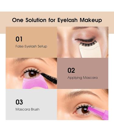 2PCS Lashes Buddy False Eyelashes Applicator Tool Set - 3 in 1 Eye Lash Makeup Tool - Buy Online on GoSupps.com