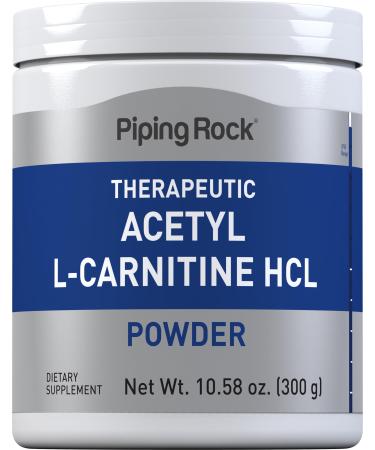 Piping Rock Acetyl L-Carnitine | 100mg Powder | Non-GMO Gluten Free Supplement