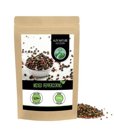 Mixed peppercorns (500g 1.1lb) Mixed Pepper 100% Natural Without additives Vegan peppercorns Colored 500 g (Pack of 1)