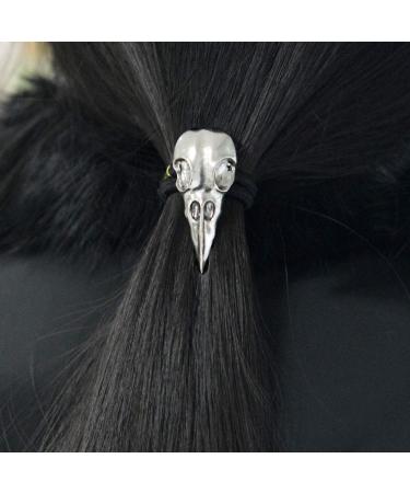 Carykon 10PCS Women Hair Tie Alloy Crow Skull Elastic Ponytail Holders - Mixed Colors - Buy Online on GoSupps.com