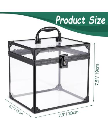 Noverlife Portable Clear Train Case for Cosmetics & Toiletries - Travel Makeup Organizer with Latches & Handle - Professional Storage Box for Makeup Tools and Bathroom Accessories - Buy Online on GoSupps.com