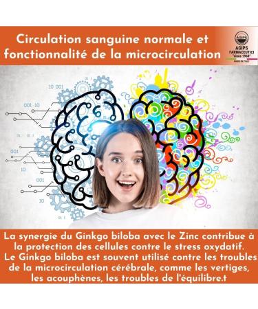 Vertigo Tinnitus Buzzing Ear Dizziness Dietary Supplement with Zinc Ginkgo Biloba 30 Tablets Agips - Buy Online on GoSupps.com