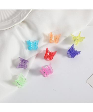DYOVNAK Mini Hair Claws 0.59 Inch Clips for Women - 48 Pack Transparent Butterfly Design - Buy Online on GoSupps.com