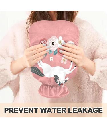 Naanle Unicorn Horse Heat Bottle with Cover - 1L Warm Water Bottle for Bed Hand & Feet Pain Relief - Ideal for Heat & Cold Therapy - Buy Online on GoSupps.com