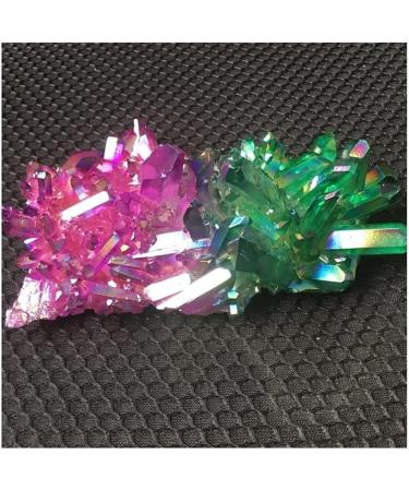Natural Crystal Rough Crystal Amazing Stone Green Purple Aura Angel Quartz Crystal Titanium Bismuth Silicon Cluster Rainbows Natural Stones and Minerals - Buy Online on GoSupps.com