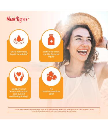 MaryRuth's Megadose Liquid Vitamin C Liposomal | 500 mg Per Serving | Ultra Absorption | Immunity | Antioxidant Support | Collagen Formation | Vegan | Gluten Free | Sugar Free | 7.6 Oz | 30 Servings - Buy Online on GoSupps.com