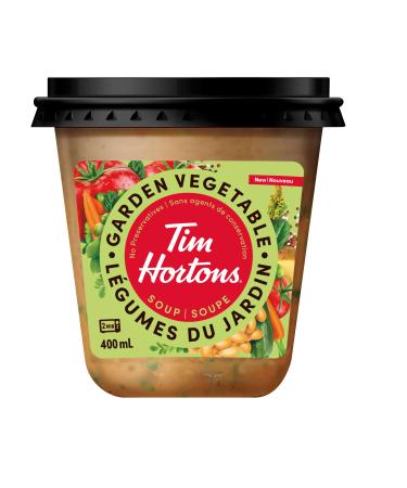 Tim Hortons Garden Vegetable Soup Ready to Serve On the Go 400ml Garden Vegetable 400 ml (Pack of 1)
