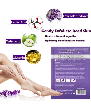 Foot Peel Mask 2 Pack Foot Mask Callus Remover - Repair Heels & Removes Dry Dead Skin for Baby Soft Feet - Exfoliating Foot Peeling Mask for Hard Skin - Peeling - Buy Online on GoSupps.com
