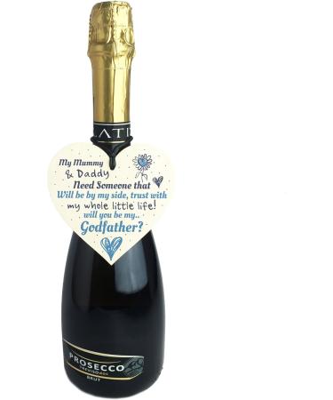 Will You Be My Godfather Wooden Heart Plaque - Christening Gifts for Him - Buy Online on GoSupps.com