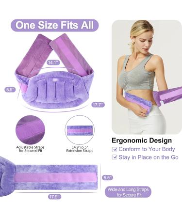 SuzziPad Microwavable Heating Pad for Back Pain Relief - Lumbar, Waist, Stomach, Neck, Shoulders - Moist Heat Wrap for Cramps - Warm/Cold Compress - Buy Online on GoSupps.com