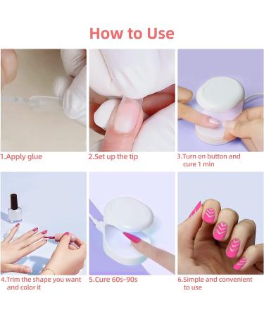 YUANNING Mini UV Gel Nail Lamp - Compact Cure Light for Gel Nails - Buy Online on GoSupps.com