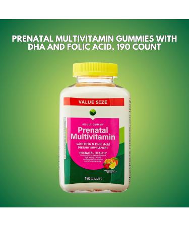KP+ Prenatal Multivitamin Adult Gummy with DHA & Folic Acid | Prenatal Health | Supports Wellness Before During & After Pregnancy | 190 Gummies - Buy Online on GoSupps.com