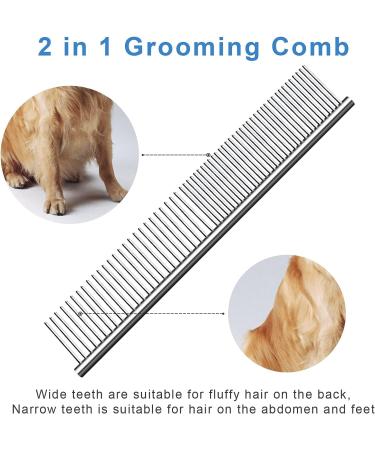 Soslina 7" Dog Grooming Scissors Kit with Safety Round Tips Heavy Duty Titanium Stainless Steel Professional Dogs Cats Pets Grooming Shears Set Thinning Shears Curved Scissors Comb - Buy Online on GoSupps.com
