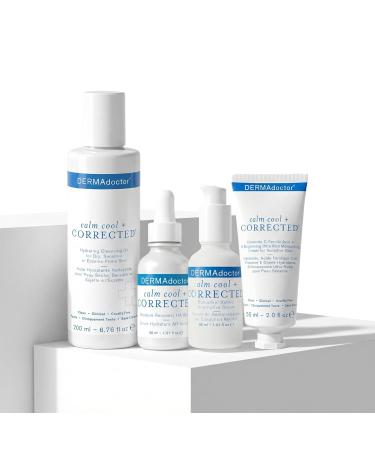 DERMAdoctor Dermatologist Formulated Skincare Set Cleansing Oil Hyaluronic Acid & Niacinamide Serum Bakuchiol Anti Aging Serum Vitamin C Ceramide Barrier Moisturizer for Sensitive Skin - Buy Online on GoSupps.com