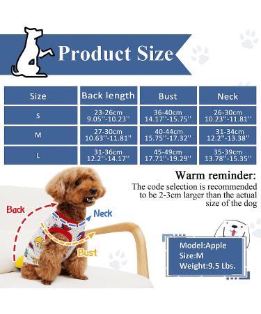 6-Piece Dog Shirts Set | Cute Printed Cotton Pet T-Shirt for Small Dogs | Breathable Puppy Sweatshirt Apparel - Buy Online on GoSupps.com