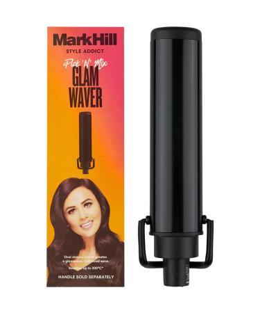 Mark Hill Pick 'N' Mix Interchangeable Hair Curling Wand - Glam Waver Barrel - Black (Handle Not Included)