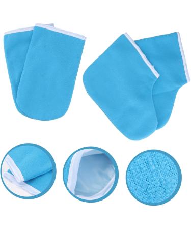 Kit De Th rapie La Paraffine Bain De Cire Taille Unique Couvre-pieds En Cire Et Mitaines Bleu Fonc Pour Soins Des Mains Et Pieds Spa Domicile - Buy Online on GoSupps.com