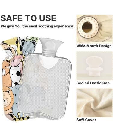 Naanle Zoo Animal Hot Water Bottle | 1L Transparent Warm Steadel | Pain Relief & Cold Therapy for Hands & Feet - Buy Online on GoSupps.com