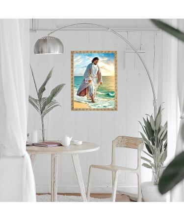 Sonsage Jesus Diamond Painting Kit - 5D Full Round Drill Gem DIY Craft for Home Decor - Easter Religion Christ Theme - 12x16 Inch - Buy Online on GoSupps.com