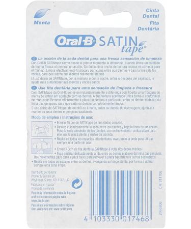 ORALB Hilo Dental Satin Tape Menta 25M - Premium Dental Floss for Fresh Breath | Ship Worldwide - Buy Online on GoSupps.com