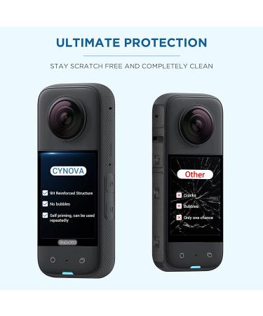 CYNOVA Insta 360 X3 Tempered Glass Screen Film - Ultra HD, 9H Hardness, Scratch Resistant | Screen Protector for Insta360 X3 Camera - Buy Online on GoSupps.com