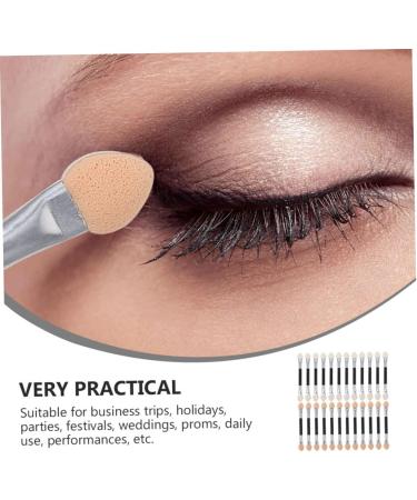 Baluue 120 Pcs Latex Eye Shadow Stick Comestic Applicator Eyeshadow Double Sided Sponge - Buy Online on GoSupps.com
