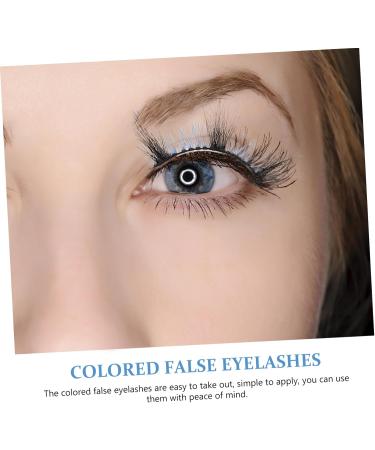 FOMIYES 3 Pairs False Eyelashes False Lashes Colored Fake Lashes Fake Eyelashes for Party Cosplay Fake Eyelashes False Eyelash for Women Set European and American Imitation - Buy Online on GoSupps.com