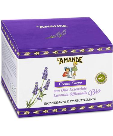 L'AMANDE - Creme Hydratante Corps avec Acide Hyaluronique et Vitamine E Antioxydante Douce molliente Cr me pour Peau S che - Soins pour le Corps Huile Essentielle Lavande Bio 200 ml - Made in Italy - Buy Online on GoSupps.com