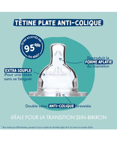 Dodie - Sensation+ Glass Anti-Colic Baby Bottle PARIS 150ml 0-6 months Flat teat Flow rate 1 - Buy Online on GoSupps.com