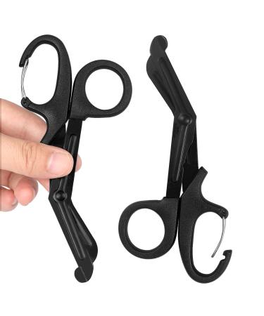 2 Pack Trauma Shears 5.8 Inch Stainless Steel Medical Scissors Bandage Scissors with Carabiner Nursing Scissors Surgical Scissors for Nurses Doctors Nursing Students EMT and EMS