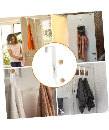 PRETYZOOM 2pcs Hook up Clothes Hanger Door Back Hat Hook White Bathroom Towel Hooks Clothes Hook No Punching - Buy Online on GoSupps.com