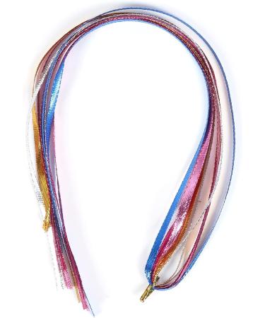Hair Tinsel Durable Braiding Hair String Styling Braiding Hair String Beautiful hair Tinsel Kit for Party Individual Use(6mm color flat hair rope) - Buy Online on GoSupps.com
