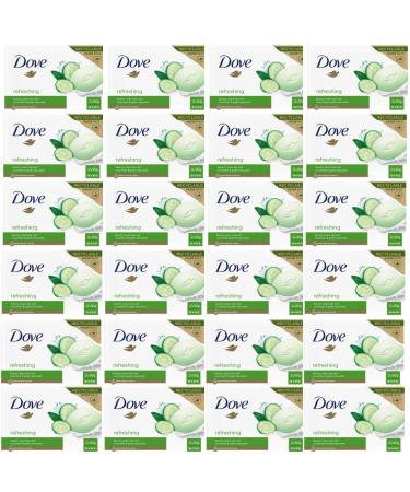 Dove Dove Beauty Cream Bar Solid Soap Various Fragrances 2 x 90 g (24 Units Cucumber and Green Tea)