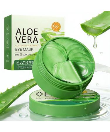 60 Patchs Yeux au Collag ne et Aloe Vera patch aloe vera yeux Masque Hydratant pour Les Yeux R duit les Cernes Poches Pattes d'Oie et Rides