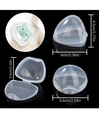 Transparent Baby Pacifier Box - Portable & Dustproof Storage for Home & Travel | 6 Pieces - Buy Online on GoSupps.com
