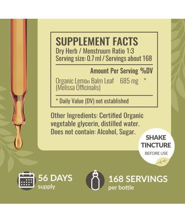 HERBAMAMA Herbal Liquid Drops Kit - Bundle of Lemon Balm 4 fl oz & Cat's Claw Tincture 2 fl oz - Vegan Non-GMO Sugar & Alcohol-Free - 2 Pack - Buy Online on GoSupps.com