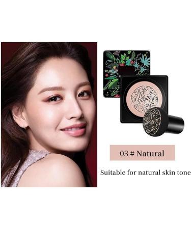 Eclipseecho Makeup Eclipseecho Foundation Mushroom Head Air Mattress Cc Cream Concealer Foundation Stick Moisturizing Concealer Lasting Even Skin Tone Makeup Base Primer (#02 1) 30 g (Pack of 1) #02 - Buy Online on GoSupps.com