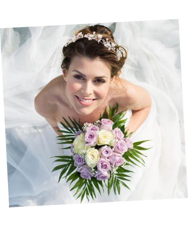 Ipetboom Pearl Decor 1 Pc Comb Flowers Alloy Bride Hair up Rhinestone Hair Comb - Buy Online on GoSupps.com